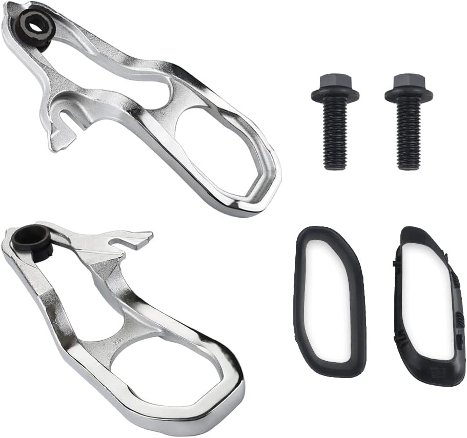 JDMON Compatible with Heavy Duty Front Tow Hook Dodge Ram 1500 2019 2020 2021 Left and Right Side with Hardware Replace 68288777AA 68288776AA Silver Forging Process