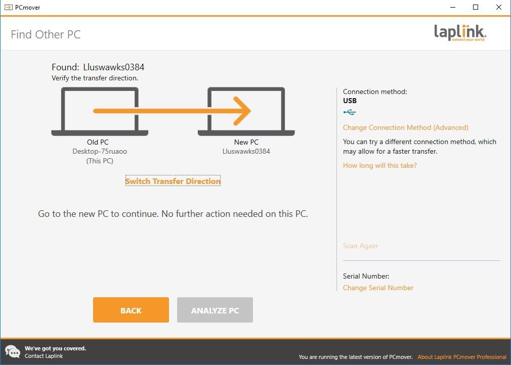 Laplink PCmover Professional | Instant Download | 2 Use | Moves Applications, Files, and Settings to Your New PC