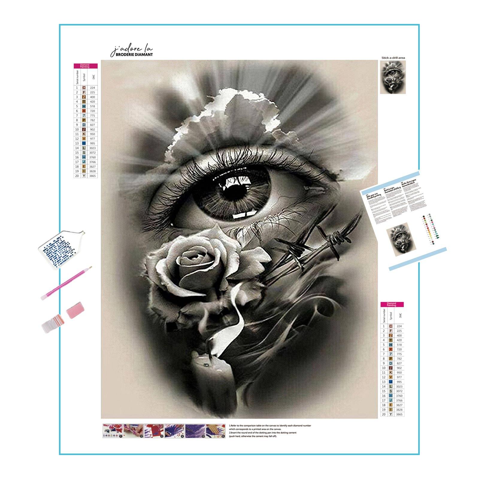 Abstract Roses Eyes