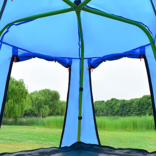 Merax 12FT Climbing Dome, Outdoor Dome Climber for Kids 3-10 Supporting 1000 lbs, Easy Assembly Playground Jungle Gym Backyard Play Equipment (12FT Climbing Dome)