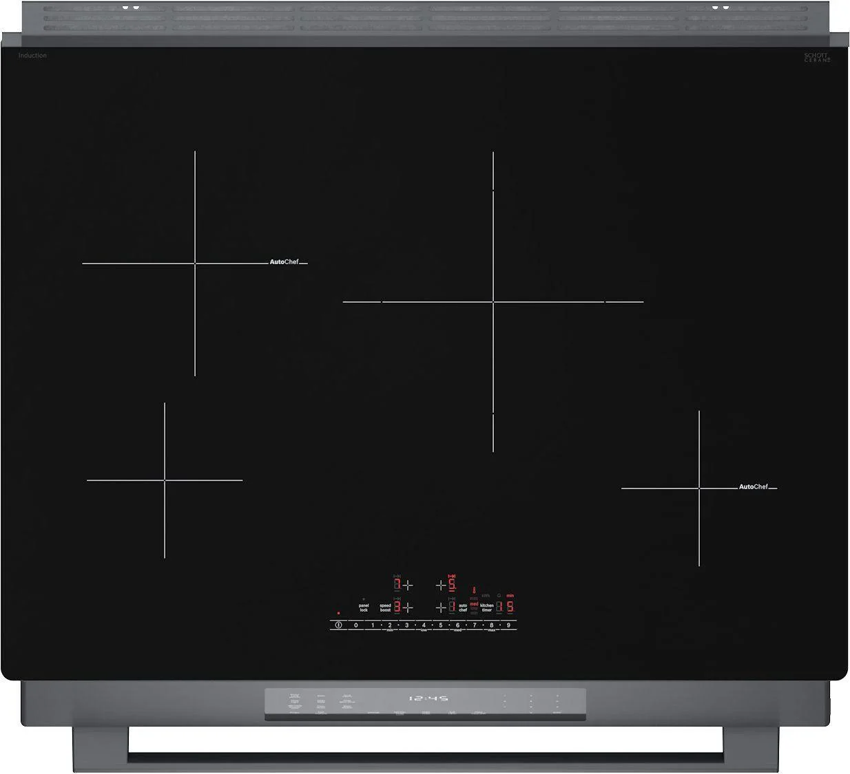 Bosch Hii8047u 800 Series 32" Wide 4.6 Cu. Ft. Slide In Induction Range - Stainless Steel