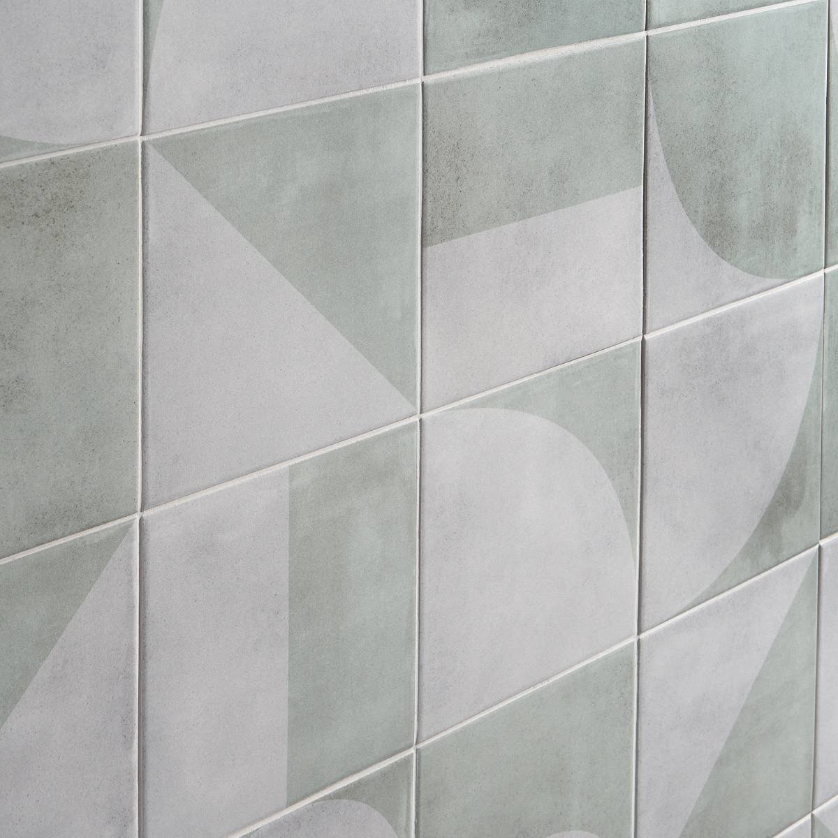 Brando Green 8x8 Matte Porcelain Tile, Backsplash, Wall and Floor