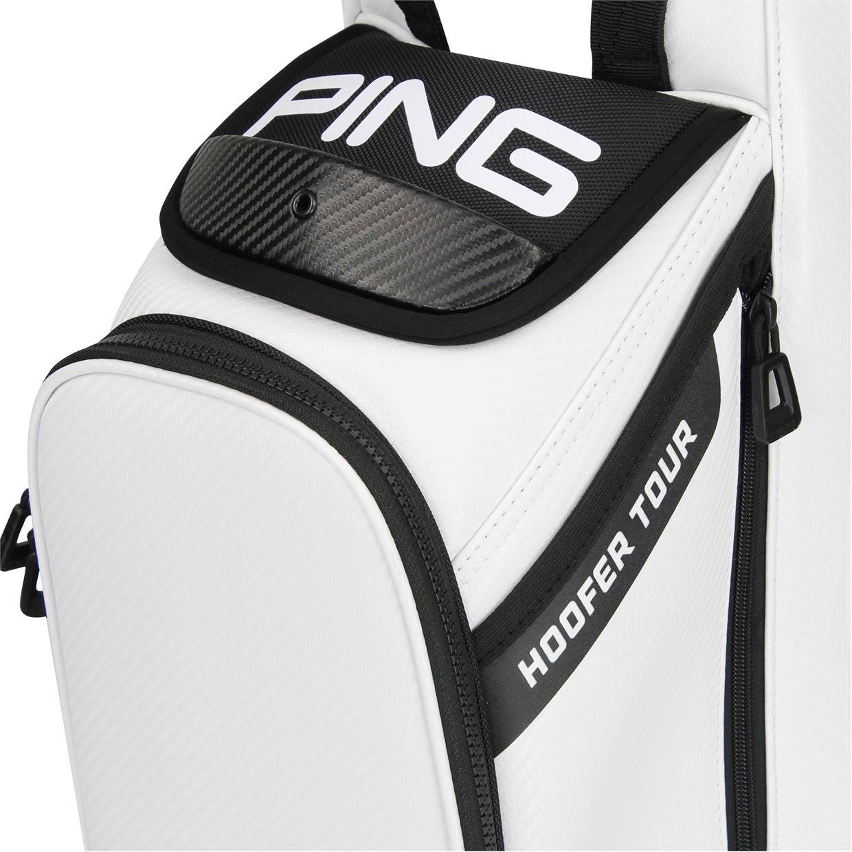 Ping Hoofer Tour Stand Bag - White Black