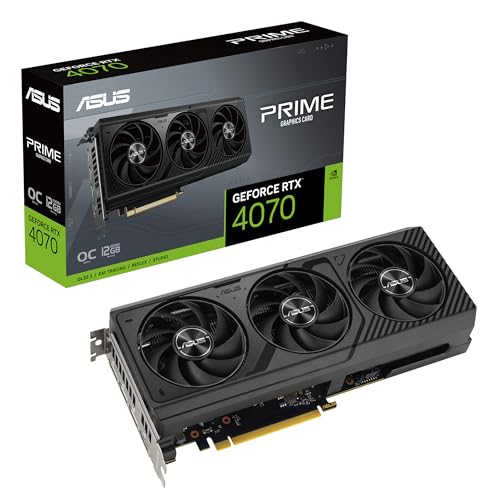 ASUS The SFF-Ready Prime GeForce RTX™ 5070 12GB GDDR7 Graphics Card (PCIe® 5.0, 12GB GDDR7, HDMI®/DP 2.1, 2.5-Slot, Axial-tech Fans, Dual BIOS)