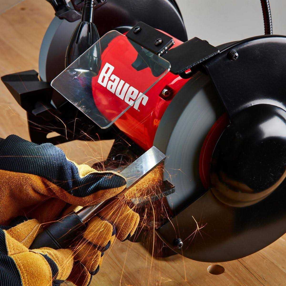 Bauer 8 in. Bench Grinder with LED Light - Shop Hardware Tools Online Store