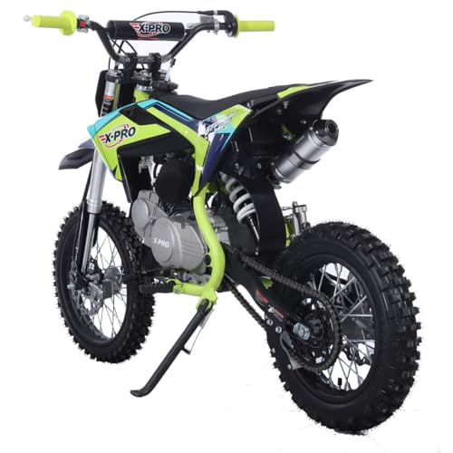 X-PRO Storm 125cc Zongshen Engine Kids Dirt Bike Pit Bike Youth Dirt Pit Bike with 4-Speed Manual Transmission,Big 14"/12" Tires!