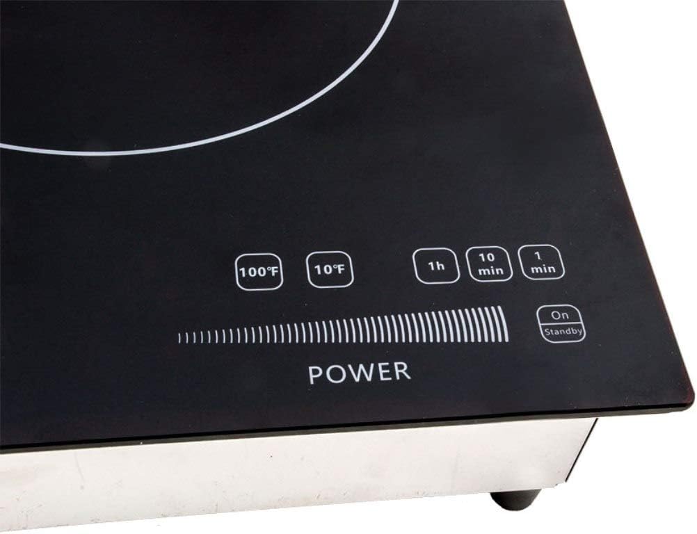 SR-187RT Commerical 1800W Built-in Induction Cooker, Black/Silver
