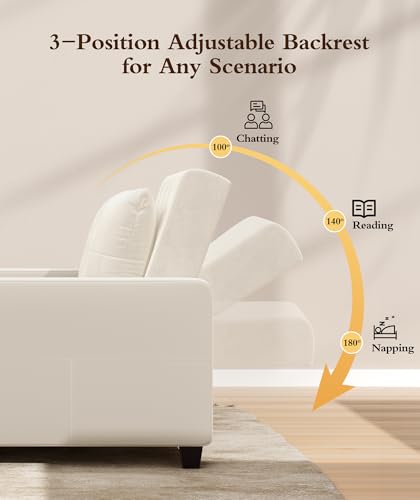 Sleeper Sofa Chair, 3 in 1 Convertible Sleeper Chair with Adjustable Backrest, 32" Pull Out Couch Bed 400lbs Support, Comfy Velvet Small Sofa Bed for Small Space with Pillow & 2 Pockets, Blue