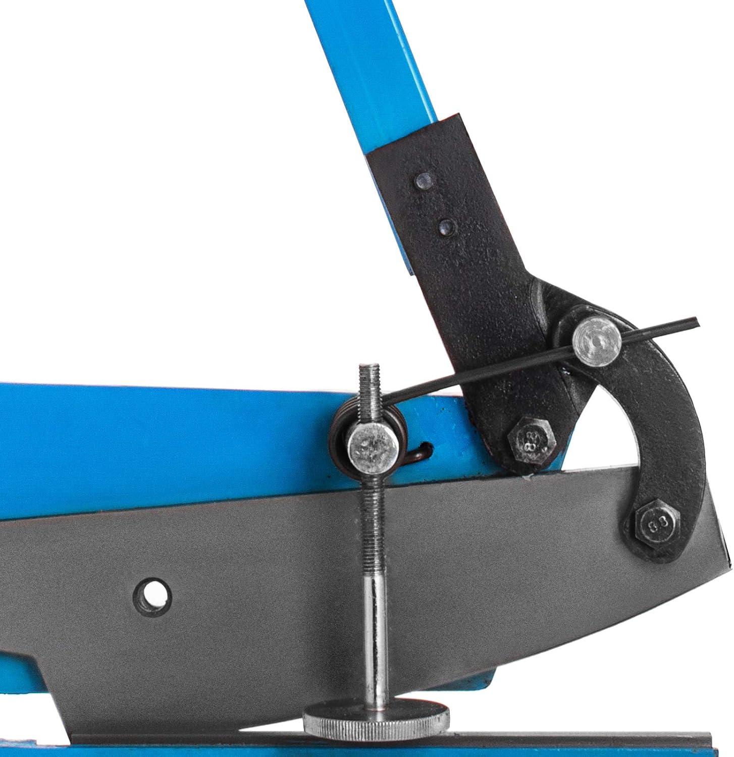 VEVOR Hand Plate Shear 5", Manual Metal Cutter Cutting Thickness1/4 Inch Max, Metal Steel Frame Snip Machine Benchtop 7/16 Inch Rod, for Shear Carbon Steel Plates and Bars