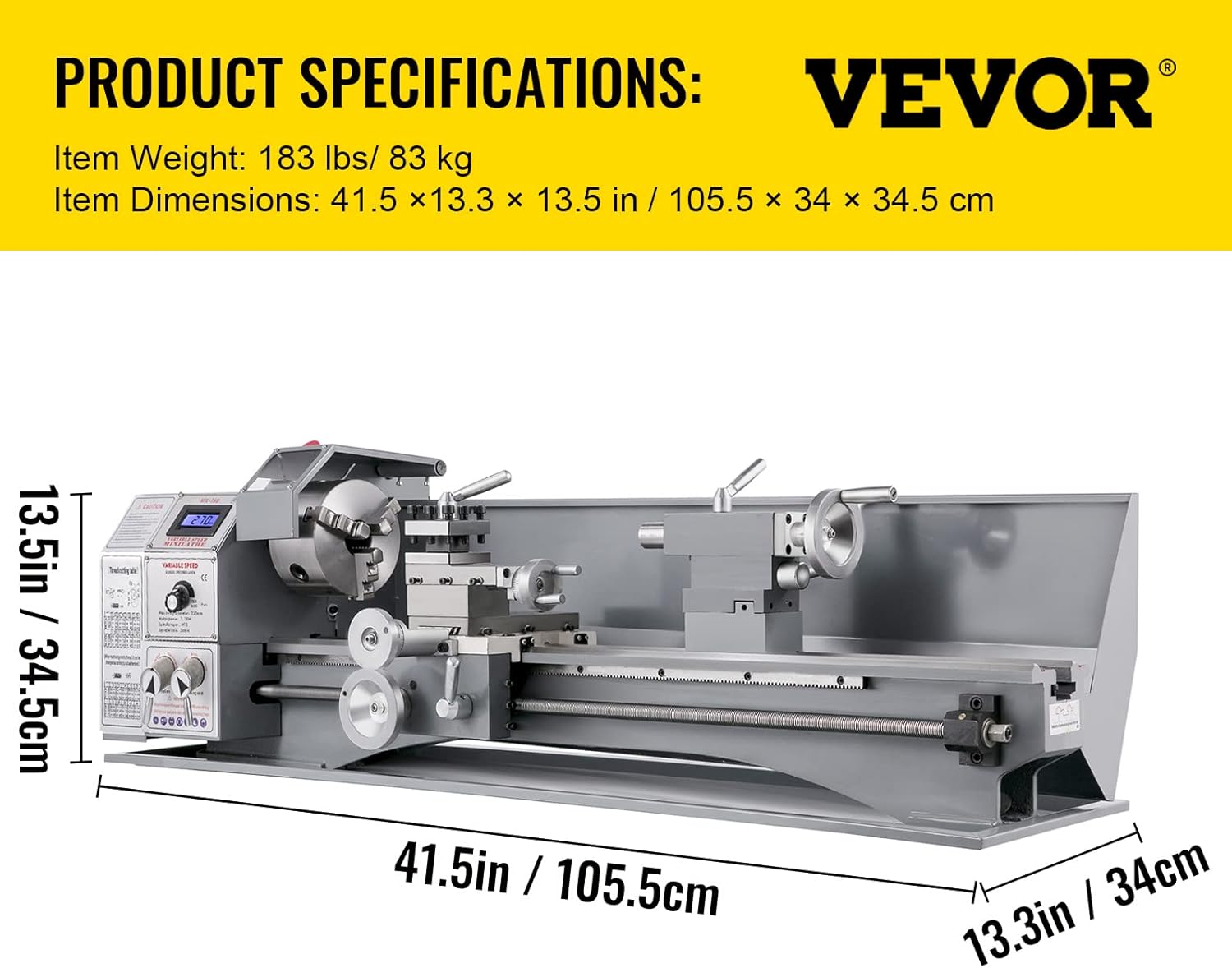 BestEquip Metal Lathe 8.7 x 23.6 Inch/220 x 600MM Mini Metal Lathe 1.1KW Infinitely Variable Speed Mini Lathe Machine LED Screen for Counter Face Turning Driling