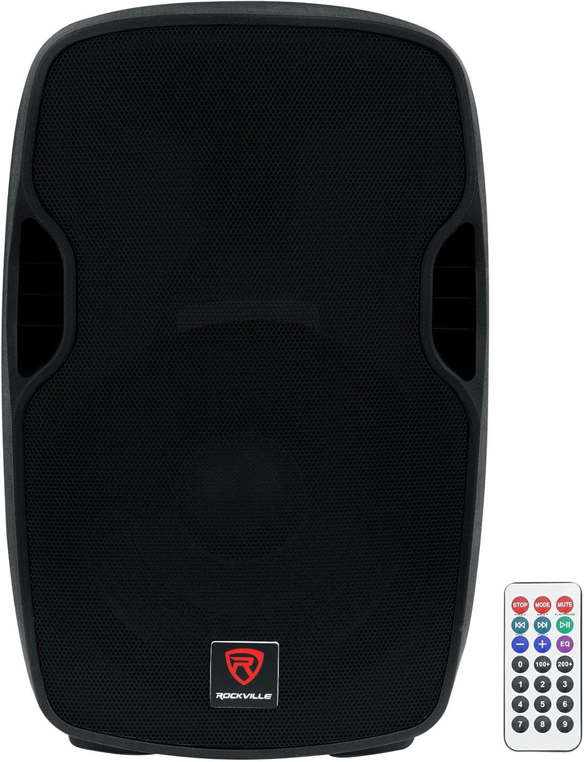 2) Rockville BPA15 15 Powered 800W DJ PA Speakers w Bluetooth+Stands+Cables+Bag