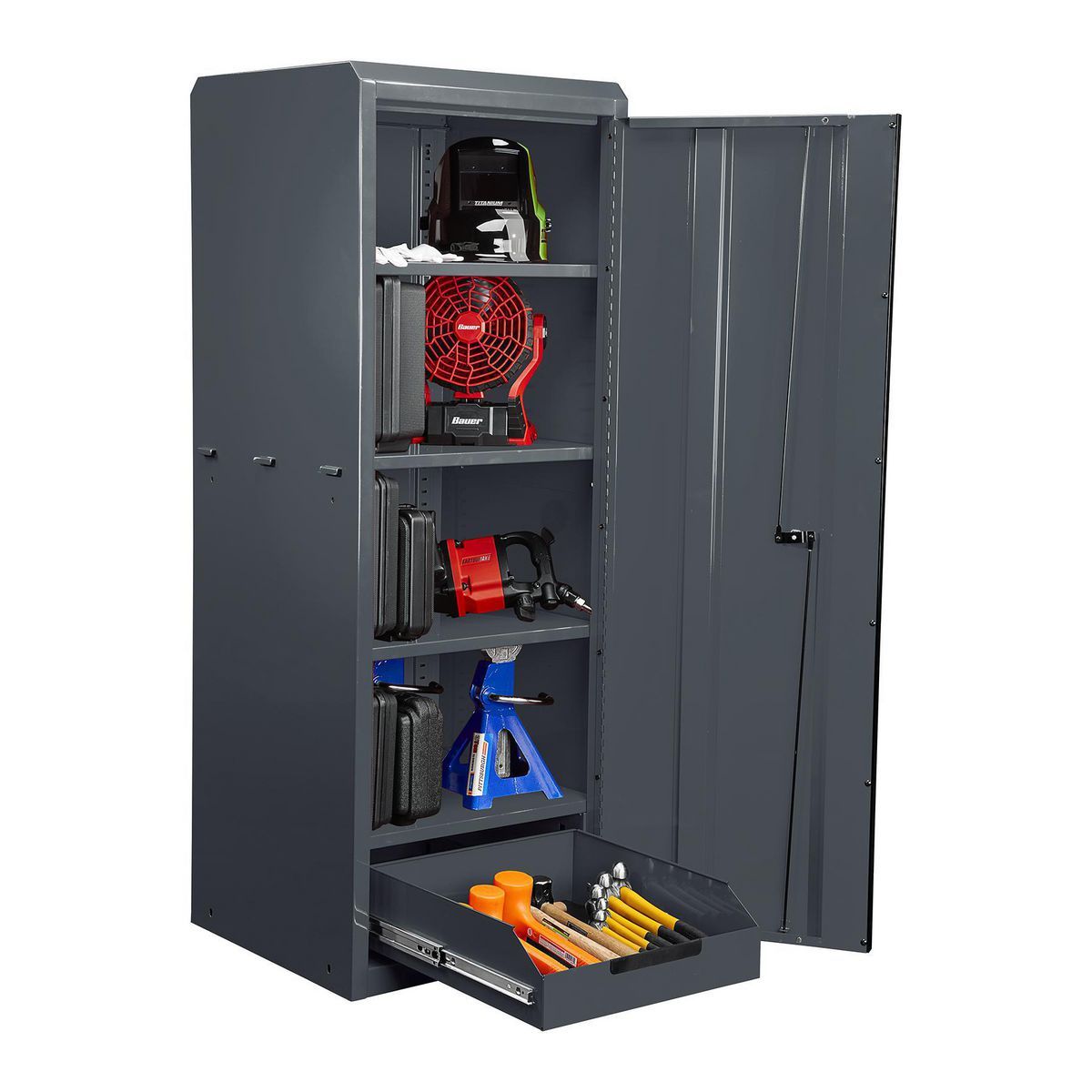U.S. GENERAL 22 in. End Locker, Series 3, Blue