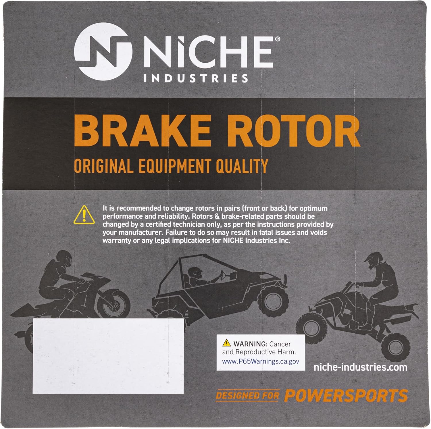 NICHE Complete Brake Rotor Pad Semi Metallic Kit For Polaris Sportsman 500 400 600 700 2202412 2203451 5244314 5244635