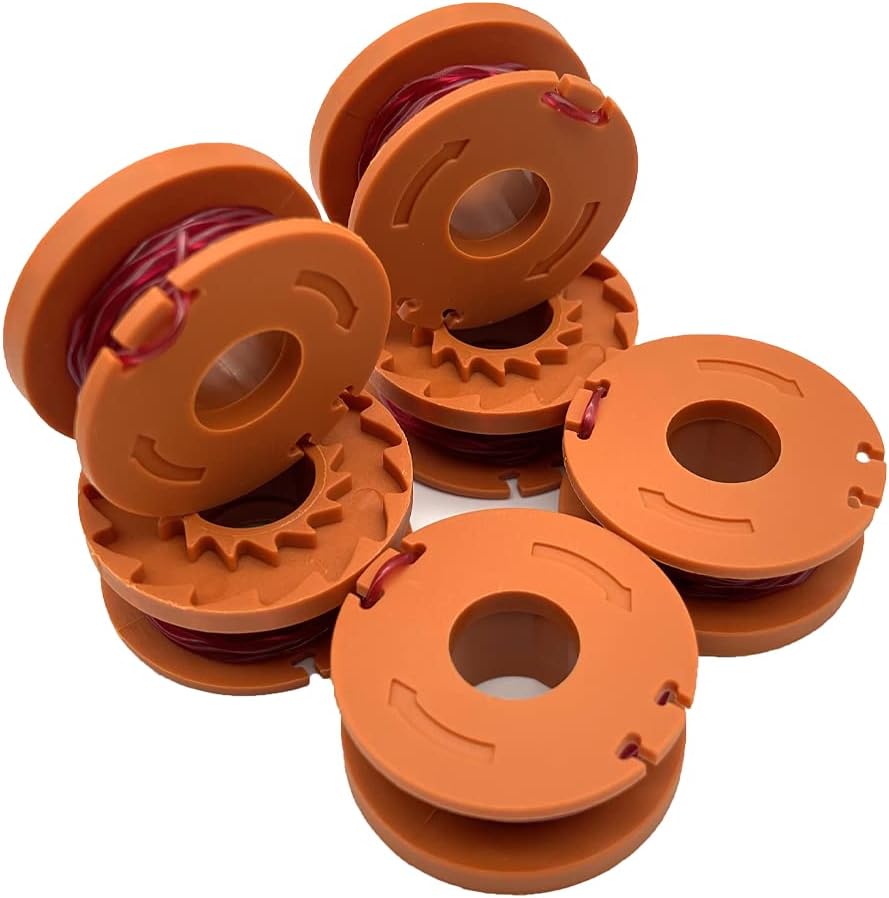 JEILIN Replacement Trimmer Spool Line, WA0010 Replacement Trimmer Spool Line 0.065�?String Trimmer Spool (Cap 6)