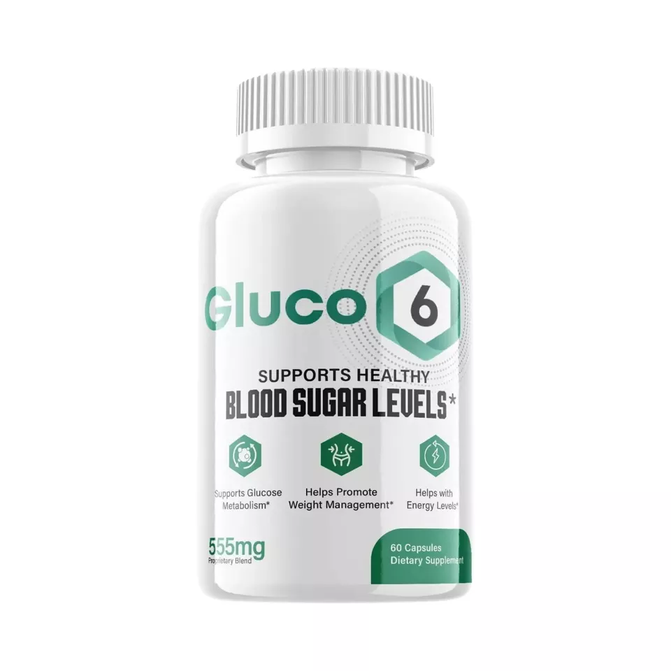 Gluco6 Blood Pills - Gluco 6 Supplement for Blood Sugar Stand - 60 Caps - Kansas Nuitrition - HNZSDS