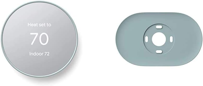 Google Nest Thermostat - Smart Thermostat for Home - Programmable Wifi Thermostat - Snow