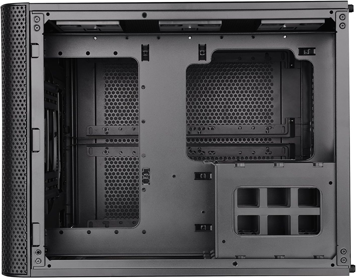 Thermaltake Core V21 SPCC Micro ATX, Mini ITX Cube Gaming Computer Case Chassis, Small Form Factor Builds, 200mm Front Fan Pre-installed, CA-1D5-00S1WN-00 Black