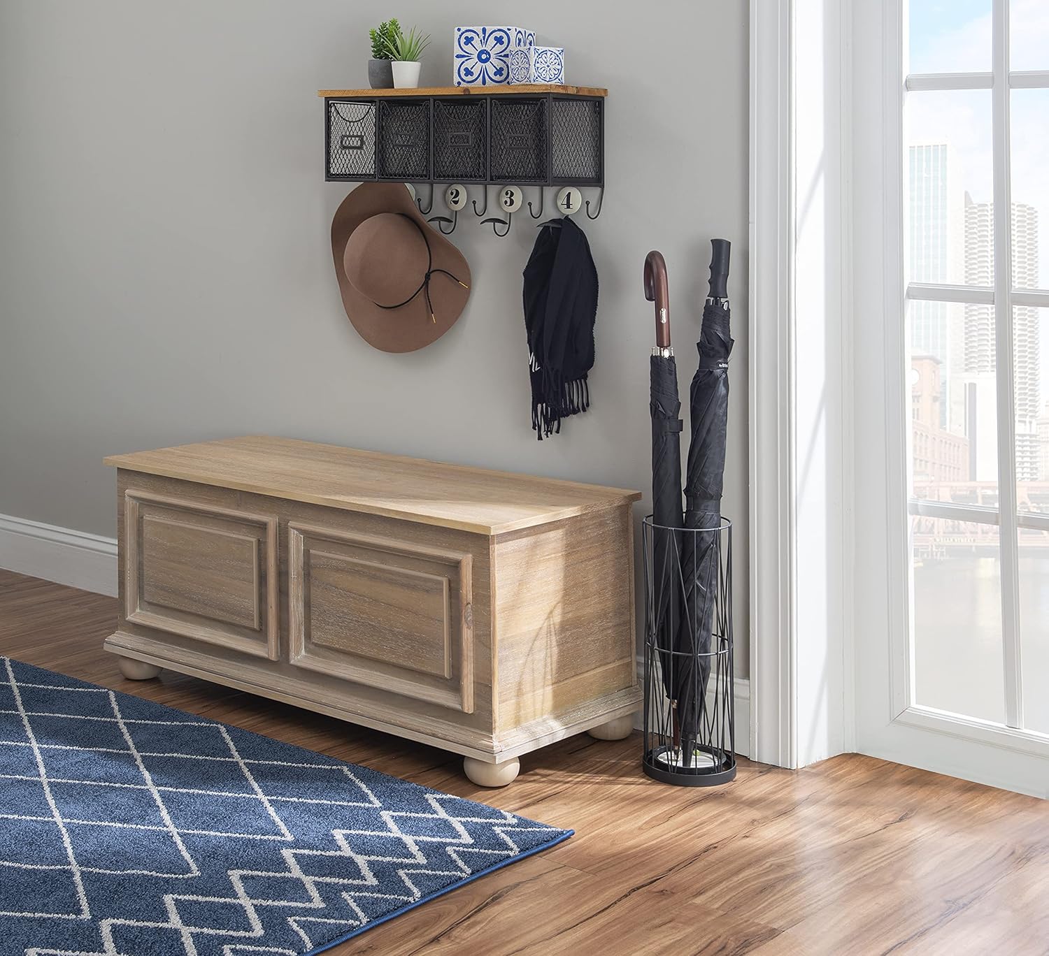 Powell Natural Cedar Chest Chadwick Bench