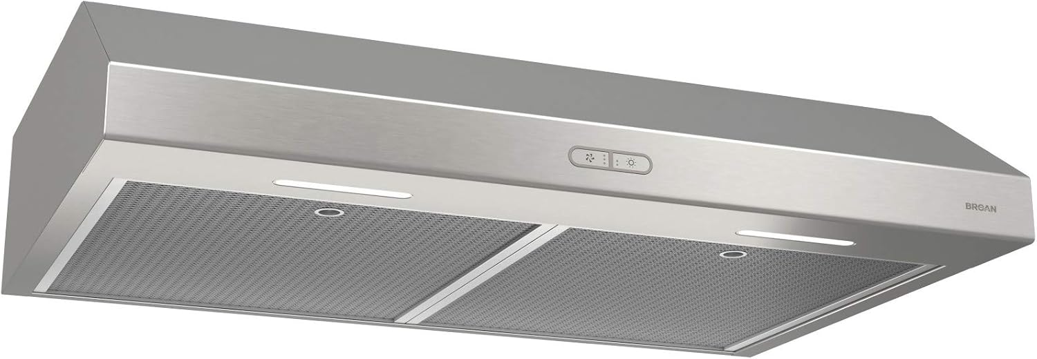 Broan-NuTone Glacier 30" Stainless Steel Under Cabinet Range Hood - 300 Max CFM