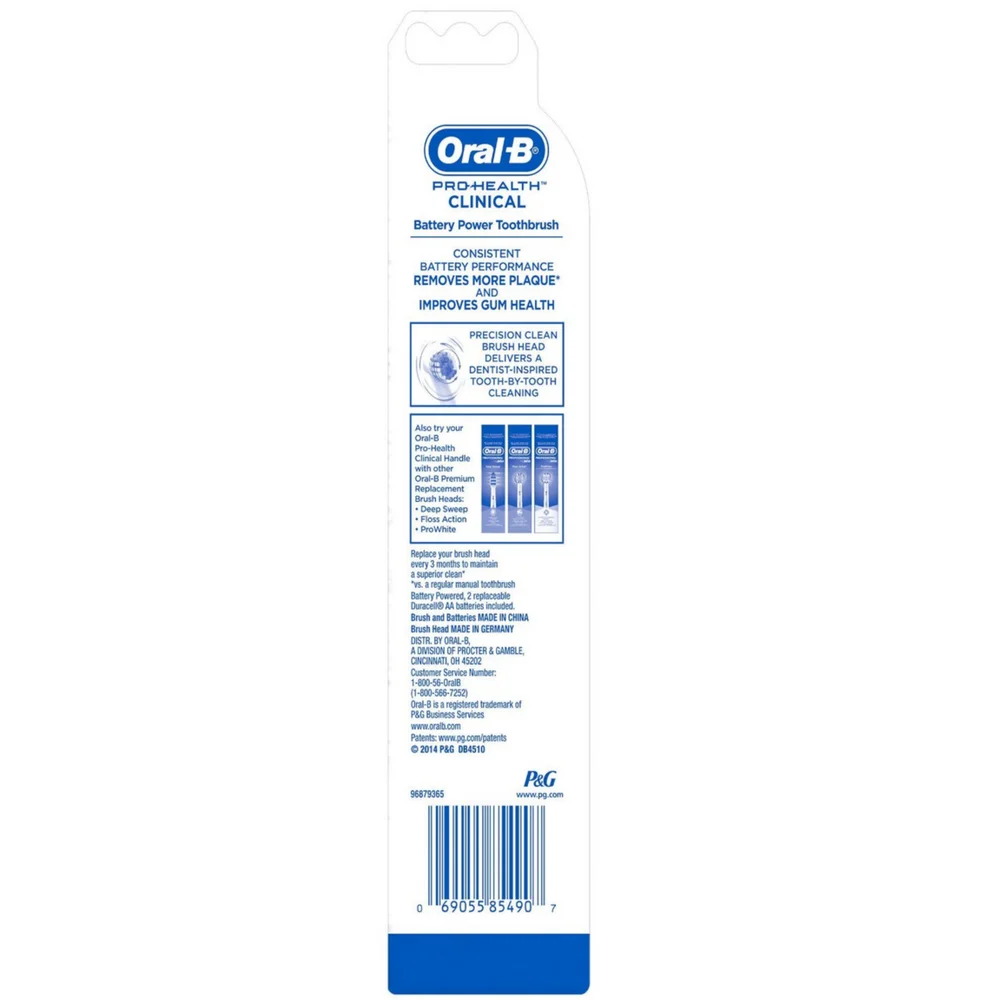 Braun Pro-Health Battery Toothbrush, Precision Clean 1 ea (Pack of 4)