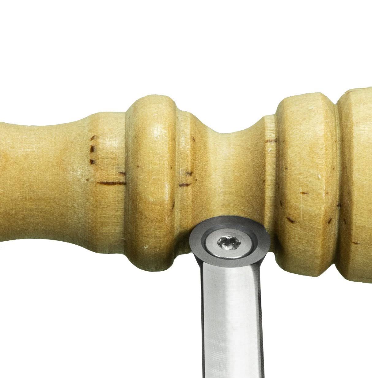 Mid Size Package of 5 Carbide Simple Woodturning Tools with Interchangeable Lathe Tool Handle