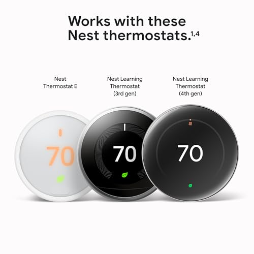 Google Nest Temperature Sensor (2nd Gen) - Room Comfort Sensor with Scheduling - Works with The Nest Learning Thermostat (3rd and 4th Gen) and Nest Thermostat E - Porcelain