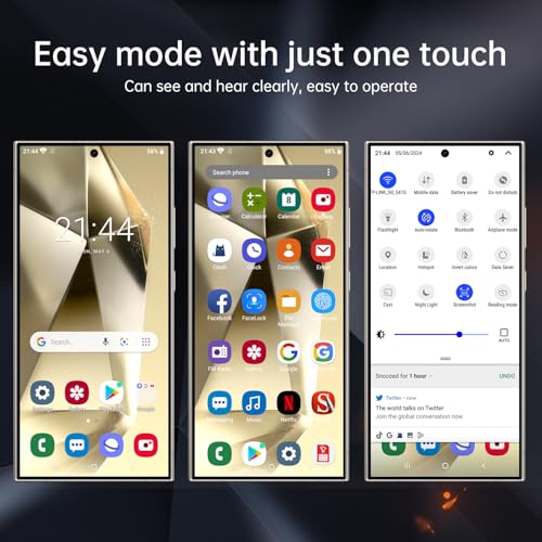 I24 Ultra 5G Smartphone, 6+256GB Unlocked Phone, Android 13.0, 48+108MP Zoom Camera, Mobile Phone with Build-in Pen,Long Battery Life 6800mAh, Dual SIM, 6.8“ HD Screen,5G/4G Phone (White)
