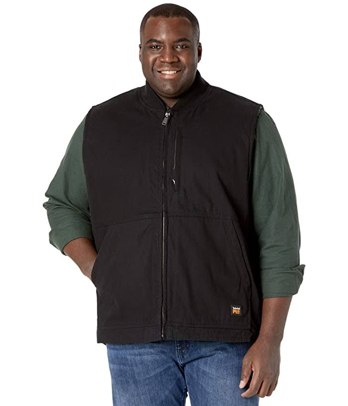 Timberland Pro Men&s Gritman Lined Canvas Vest, Jet Black