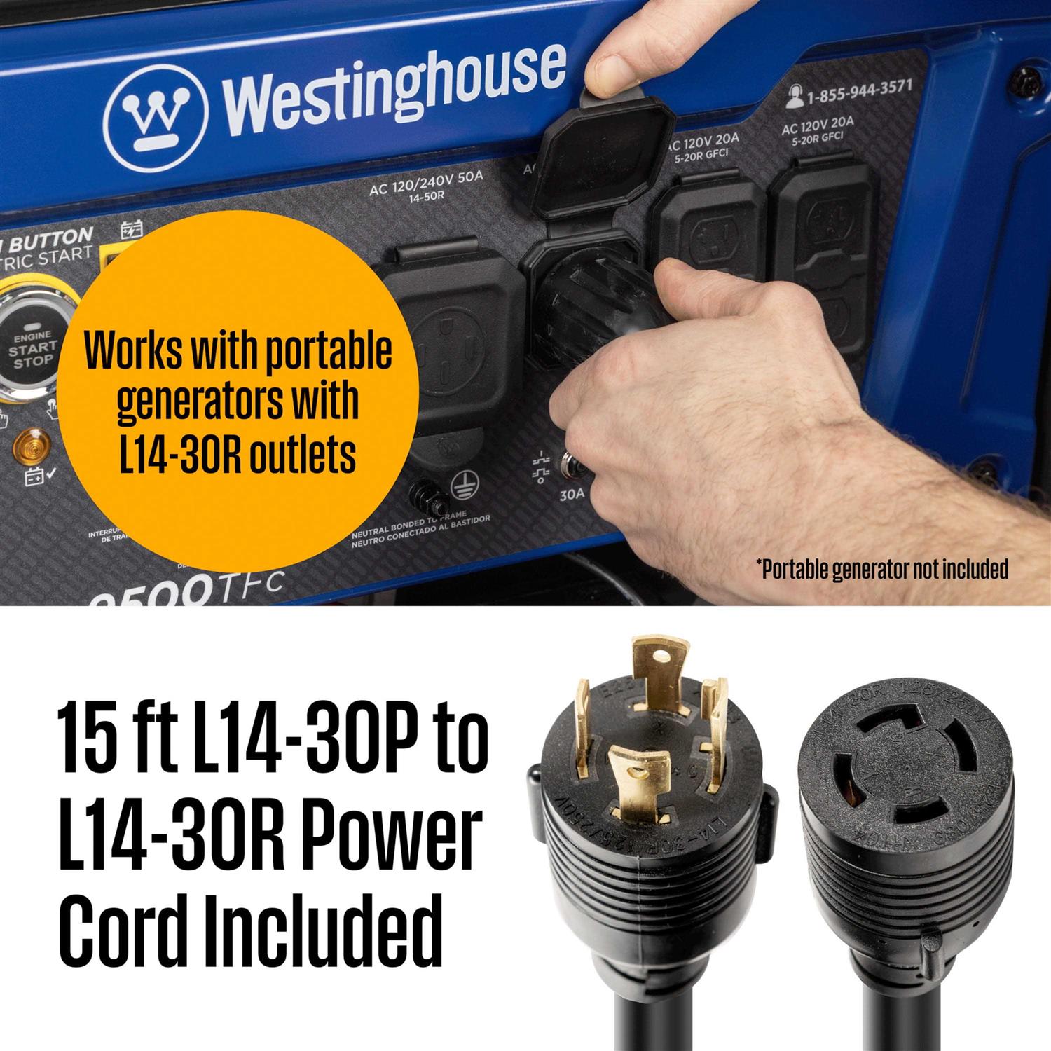 Westinghouse 30 Amp 8-Circuit Manual Transfer Switch Kit WMTS30A10C