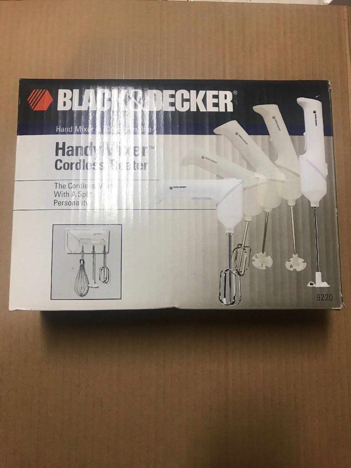 Black u0026 Decker Handy Mixer Cordless Beater Blender 9220