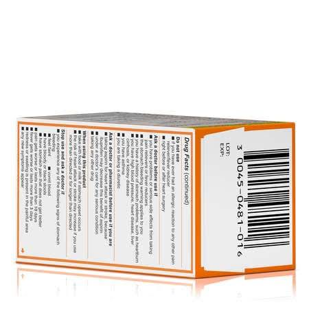 Motrin 048101 Ibuprofen Caplets, 200mg 100 Count, PK48