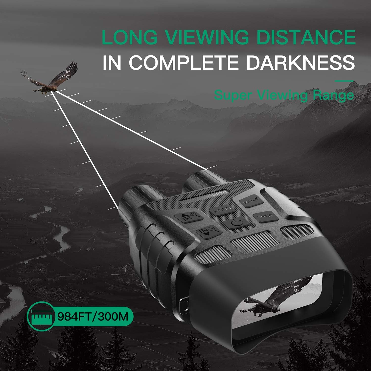 JStoon Night Vision Goggles Night Vision Binoculars - Digital Infrared Binoculars with Night Vision with 32 GB Memory Card