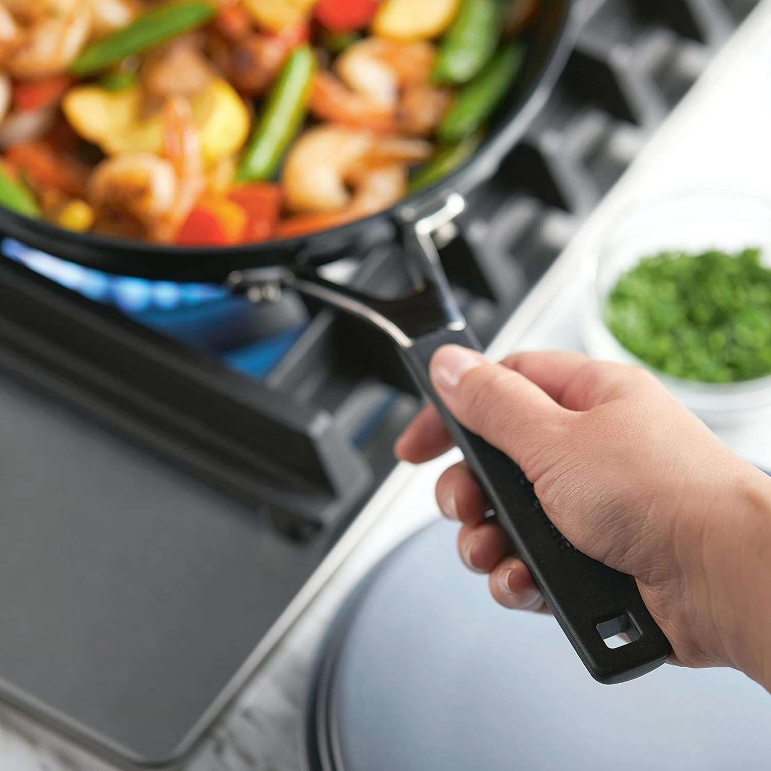 KitchenAid Hard Anodized Nonstick Cookware Pots and Pans Set, 10 Piece, Onyx Black
