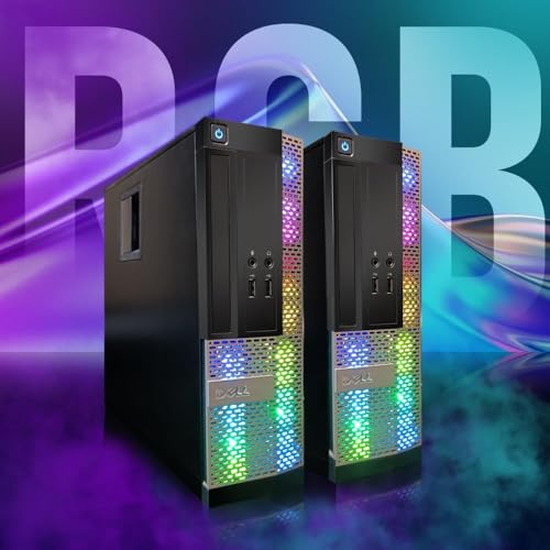 Dell Gaming OptiPlex Desktop RGB Computer PC, Intel Core i7, GeForce GT 1030 2GB GDDR5, 16GB RAM, 512GB SSD, 24 Inch HDMI Monitor, Keyboard Mouse and Headset, WiFi, Windows 10 Pro (Renewed)