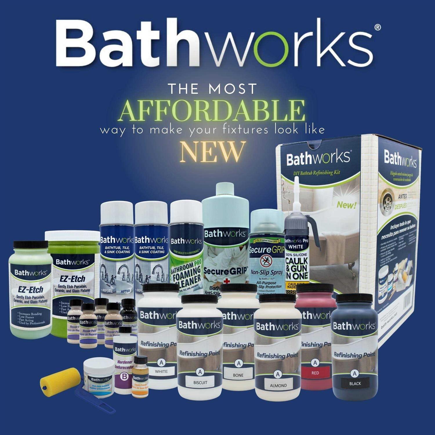 Bathworks 22 oz Standard Tub and Tile Refinishing Kit with Non-Slip Protection - Shop Hardware Tools Online Store