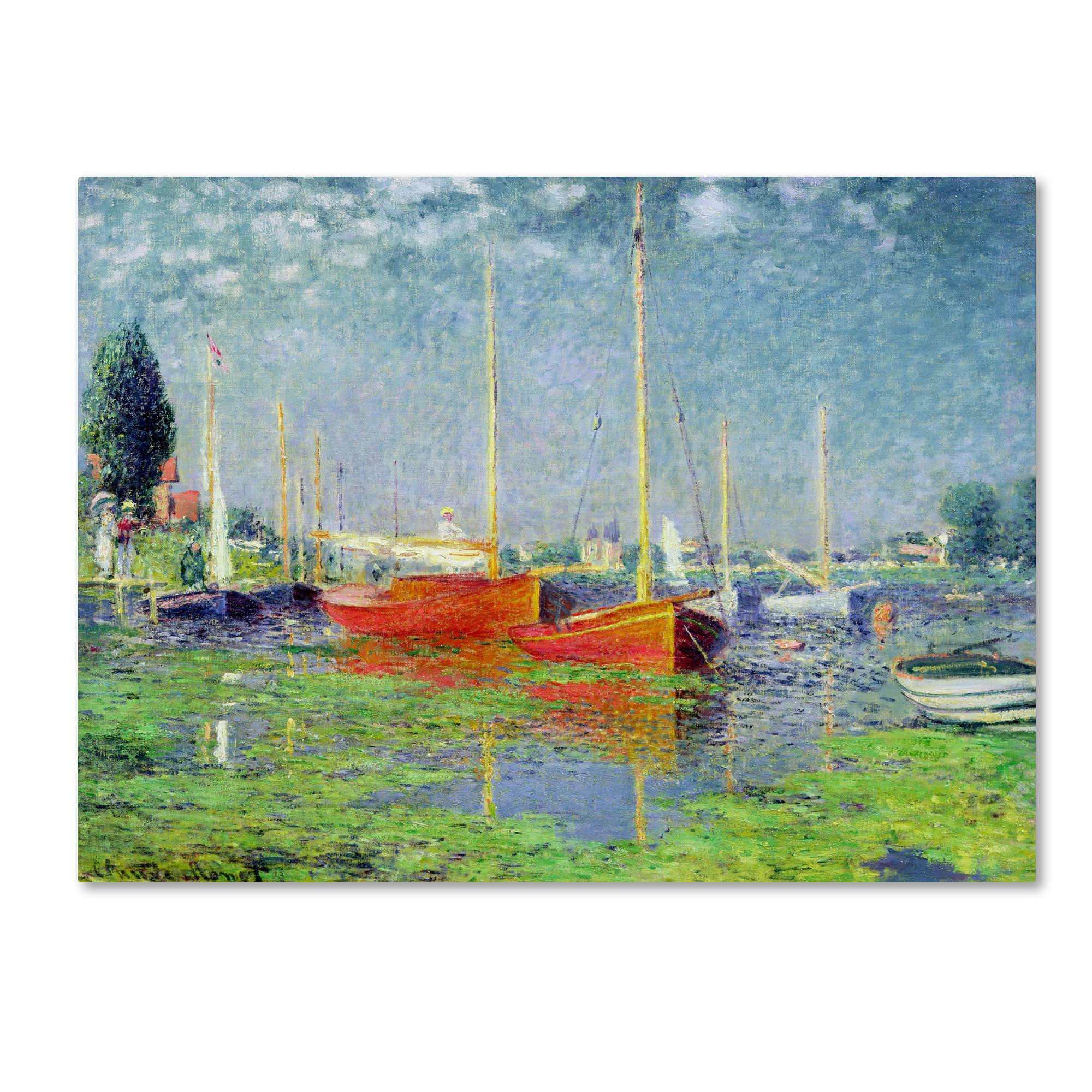 Trademark Global Claude Monet &Argenteuil& Canvas Art