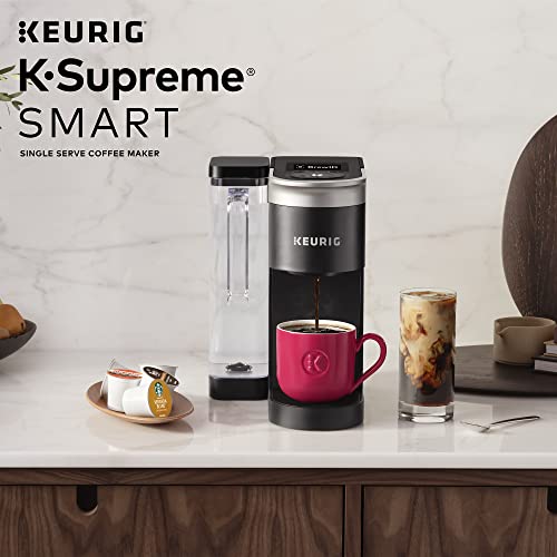 Keurig K-Supreme SMART Coffee Maker, MultiStream Technology, Brews 6-12oz Cup Sizes, Gray