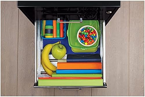 Hirsh Industries 18in. Deep 3 Metal Organizer Pencil Drawer SOHO Vertical File Cabinet, 18", Black
