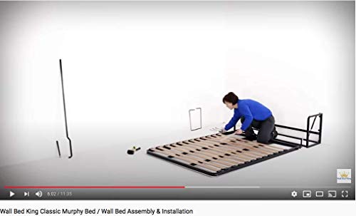 Vertical Wall beds (Classic Murphy bed, Pull-out bed, Foldaway bed, Hidden bed) (Twin Wall Bed Kit (38" x 75"))