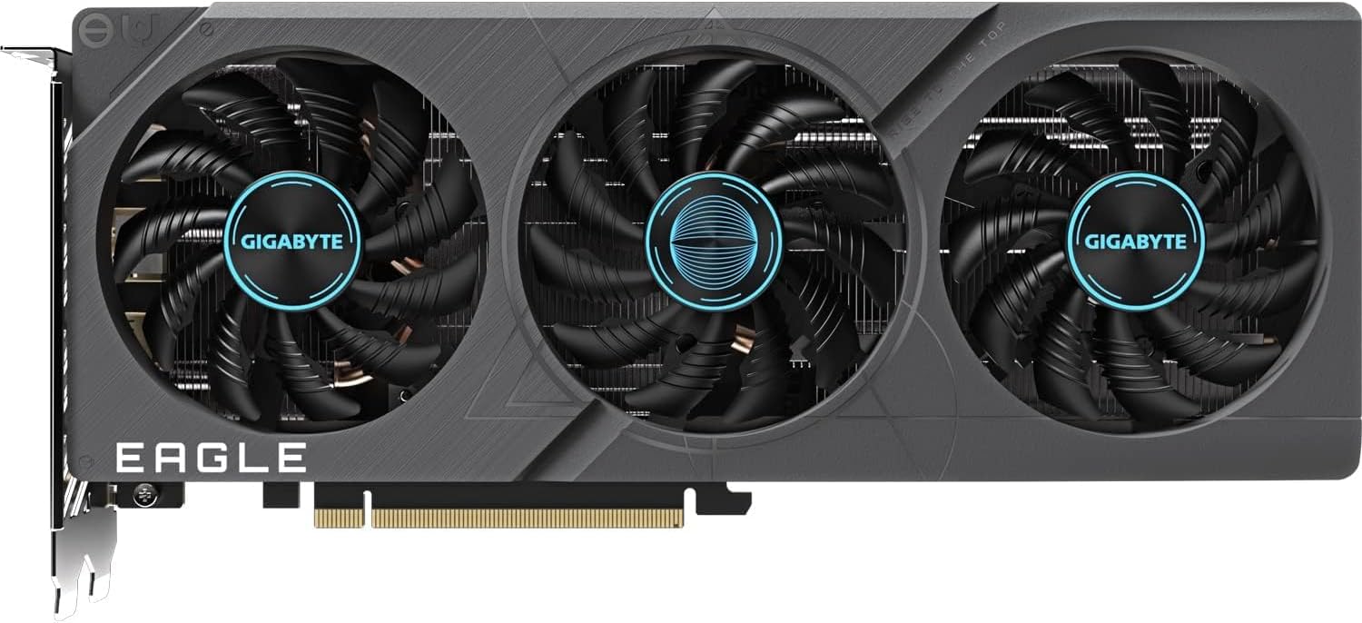 Gigabyte GeForce RTX 4060 TI EAGLE OC 8GB Graphics Card - 8GB GDDR6 18Gbps 128bit, PCI-E 4.0, 2X DisplayPort 1.4, 2X HDMI 2.1a, NVIDIA DLSS 3, Supports 4K, Ada Lovelace Arch, GV-N406TEAGLE OC-8GD