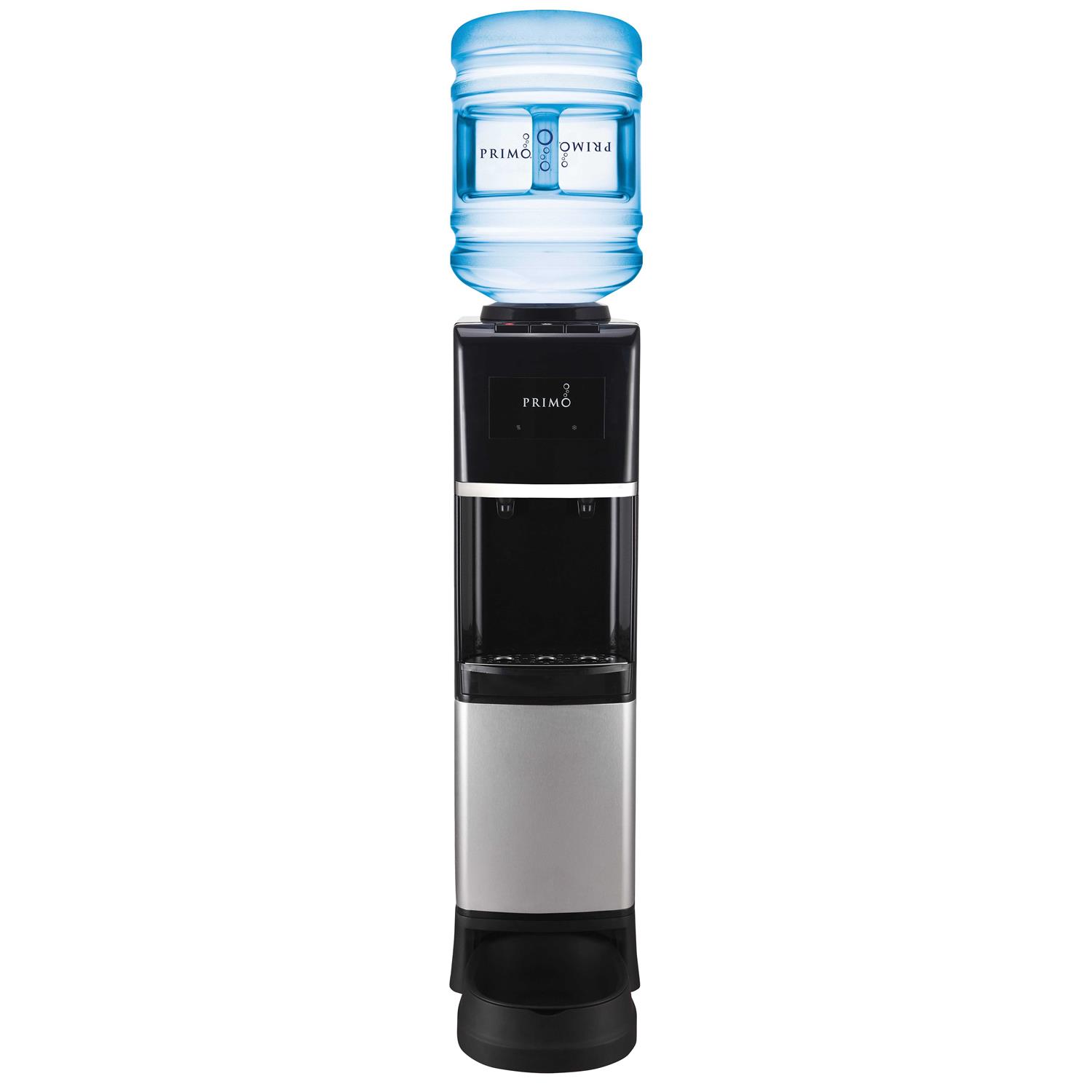 Primo Pet Station Water Dispenser Top Loading, Hot/Cold Temperature, Black and Stainless Steel - Pet Supplies online store