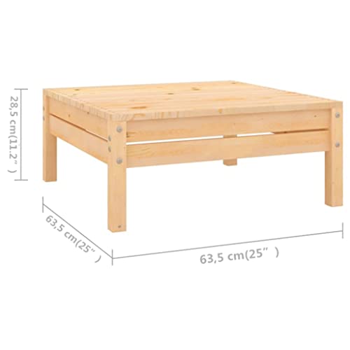 6 Piece Patio Lounge Set Solid Pinewood,Durable Wooden Garden Lounge Set: Relax, Nap, and Chat in Rustic Charm Outdoor Furniture Sets, Patio Furniture Sets