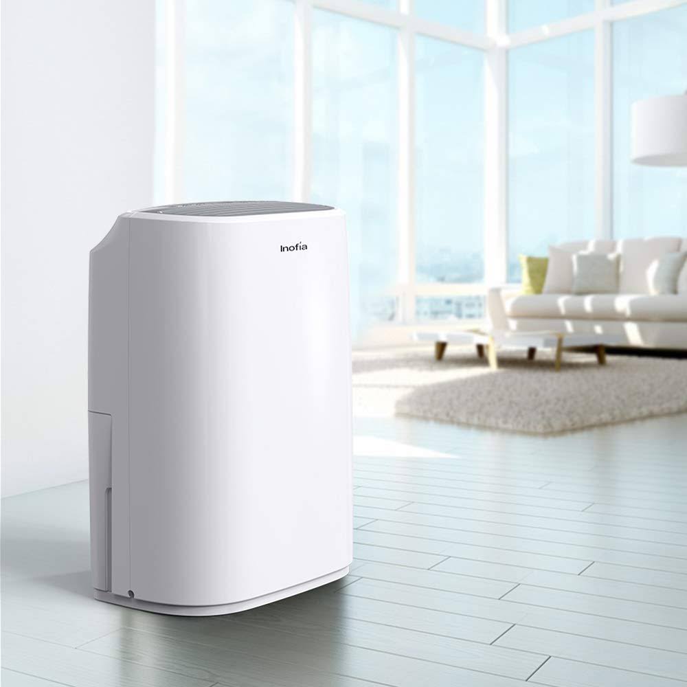 Inofia 30 Pints Dehumidifier Mid-Size Portable for Basements and Large