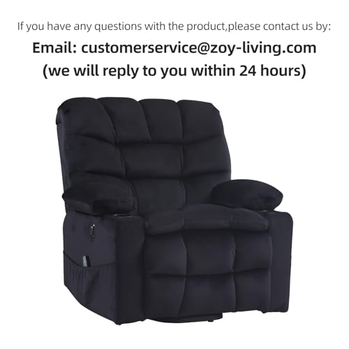 Phoenix Home Large Power Lift Recliner with Massage and Heat for Elderly, Heavy Duty & Safety Motion Reclining Mechanism, Ergonomic Electric Wider Chair with USB Port, 2 Hidden Cup Holders, Brown