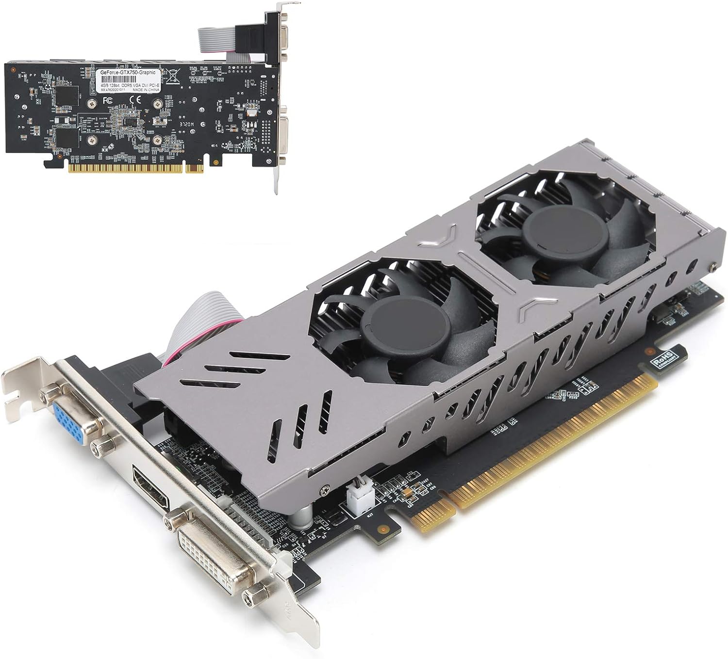 Vbestlife 4G 128 bit Graphics Card, PCI Express 3.0 Graphics, Gaming Graphics Cards, DDR5 Computer Graphics Card, Computer Components Accessories for Computers, Offices, desktops