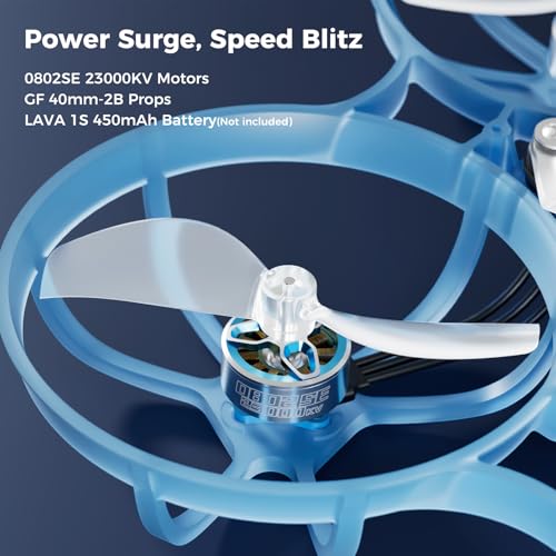 BETAFPV Air75 Brushless Whoop Quadcopter, Ultralight 1S 75mm Micro Whoop Drone with C03 FPV Camera, G473 5IN1 Air Flight Controller ELRS Receiver 0802SE 23000KV Motors for FPV Racing Freestyle