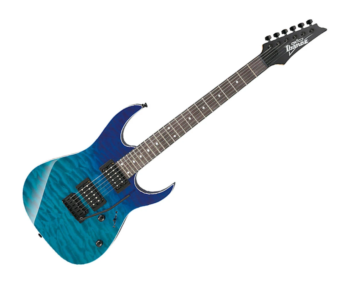 Ibanez GRG120QASP Gio Series Electric Guitar, Blue Gradation