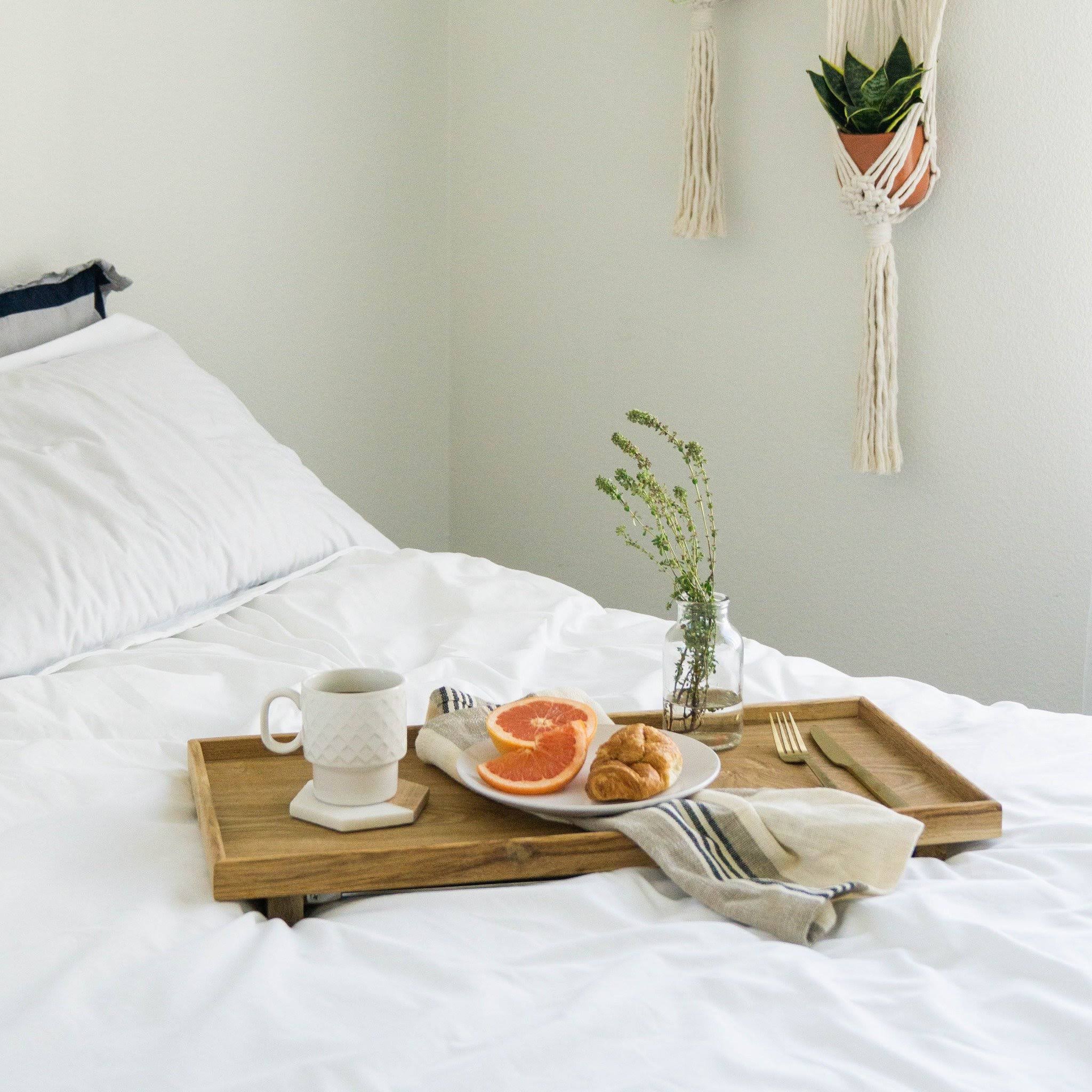 Sagaform Oak Bed Tray with Folding Legs