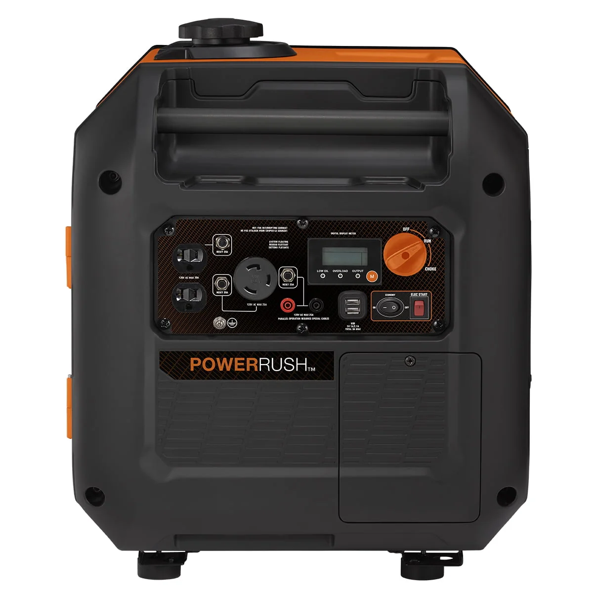 Generac IQ3500 3,500-Watt Ultra-Quiet Electric Start Portable Inverter Generator with PowerRush™ Advanced Technology, 50 State/CSA
