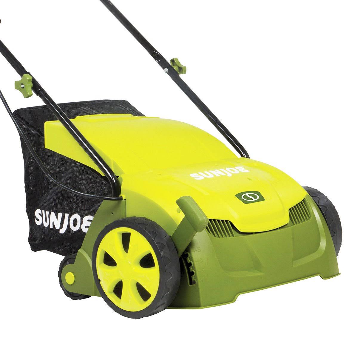 Sun Joe AJ801E Electric Lawn Dethatcher with Collection Bag, 12A, 13x22